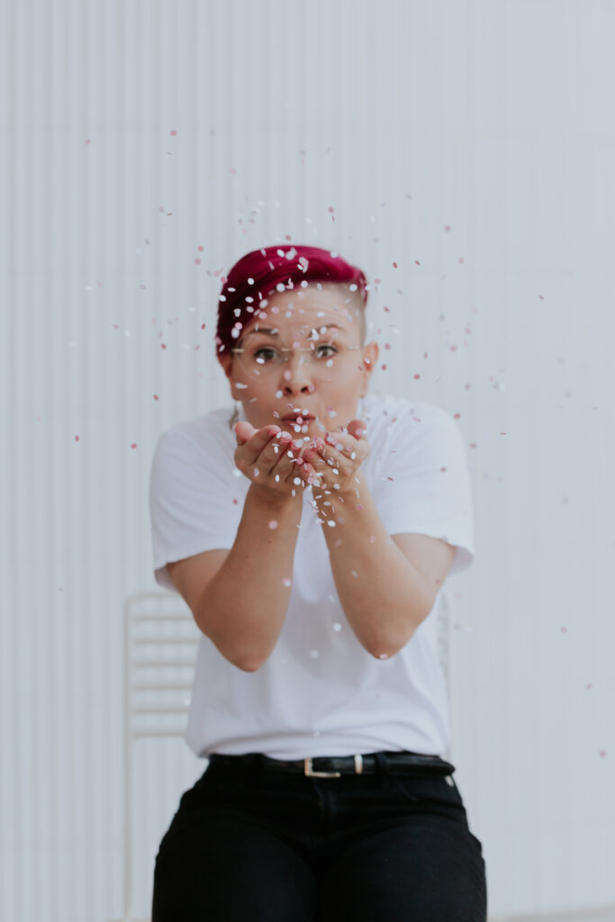 woman-confetti-celebration-brand-photo-camp-north-end-charlotte